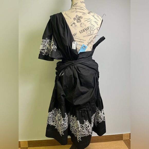 TANYA TAYLOR "Amber" Embroidered One Shoulder Mini Dress Plus Size 20 $495 - Picture 2 of 14